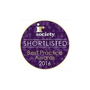 IR Society Awards 2016 (Shortlisted)