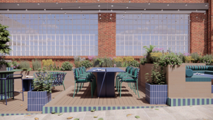 Elsley outdoor courtyard