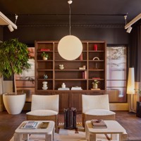 An inviting break-out areas and a landscaped terrace.