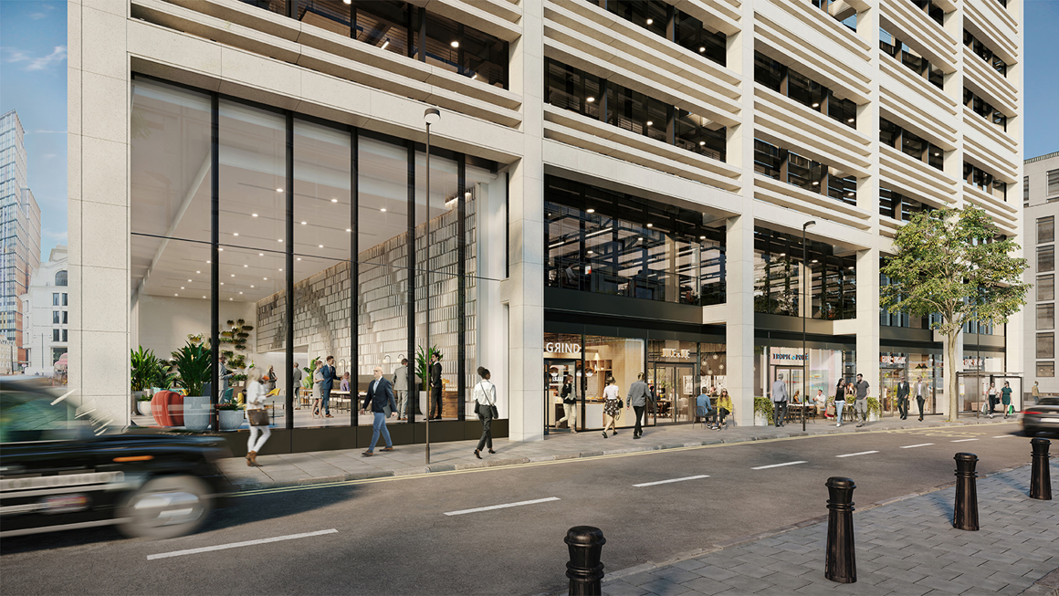 50 Finsbury Square Retail Exterior